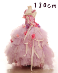 女の子ドレス130cm パープル