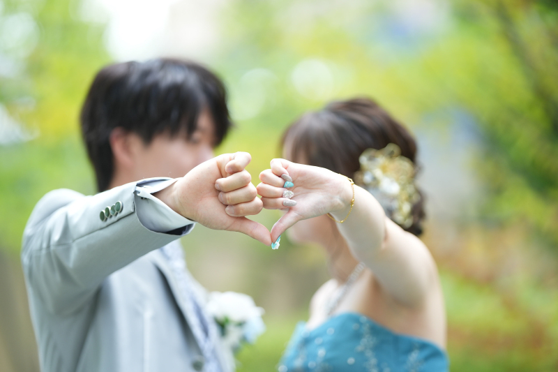 カラードレス×タキシード