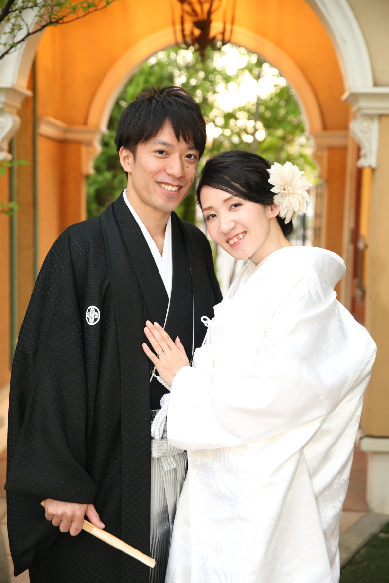 白無垢で和のお写真も