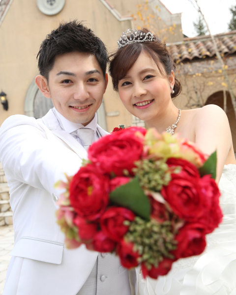 真っ赤なブーケ！