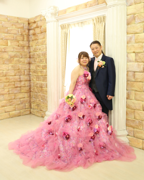 カラードレスは可愛らしく♪