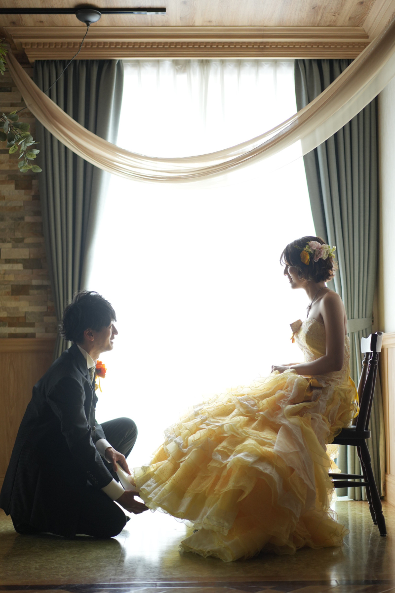 カラードレス×タキシード