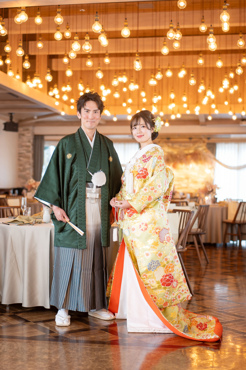 全身のお写真もパーティ会場で