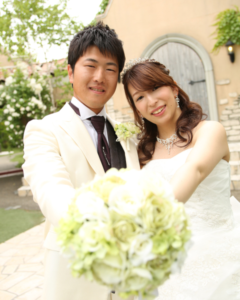 お2人でブーケを・・・♪