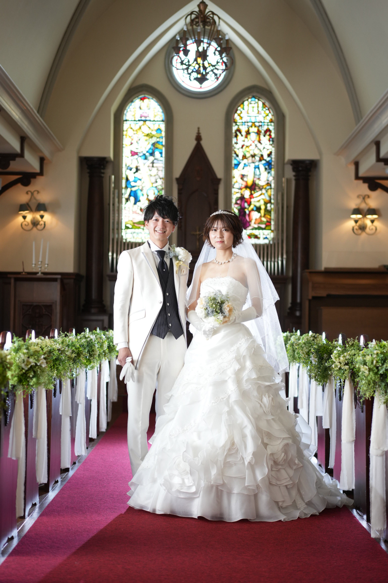 ウエディングドレス×タキシード