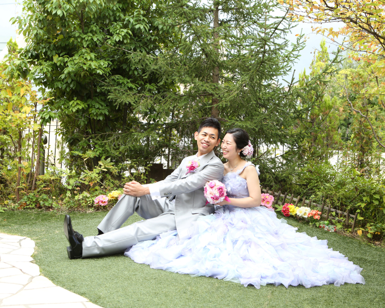 自然に笑顔があふれるお二人♪