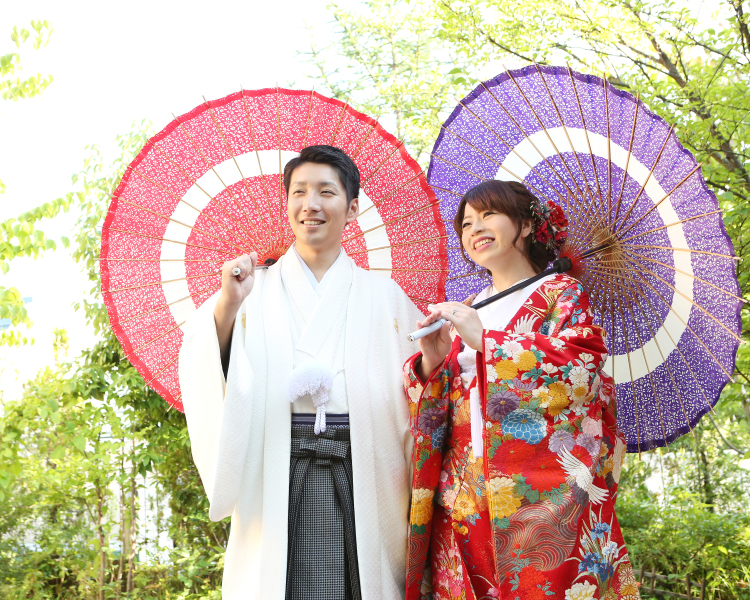 人気の和傘ショット