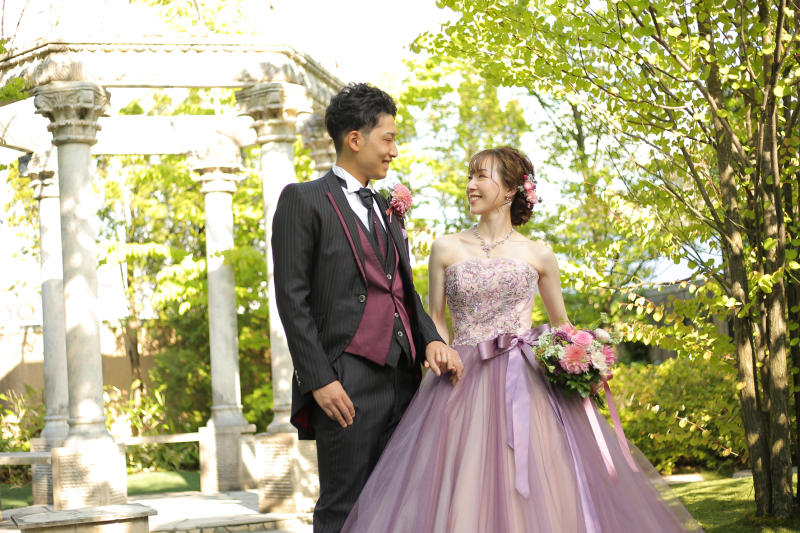 カラードレス×タキシード