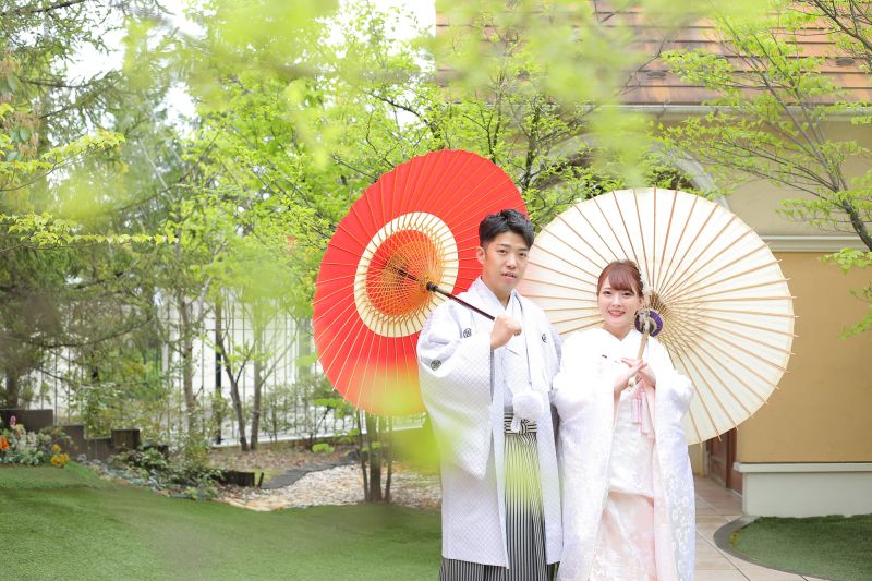 桜色の白無垢です