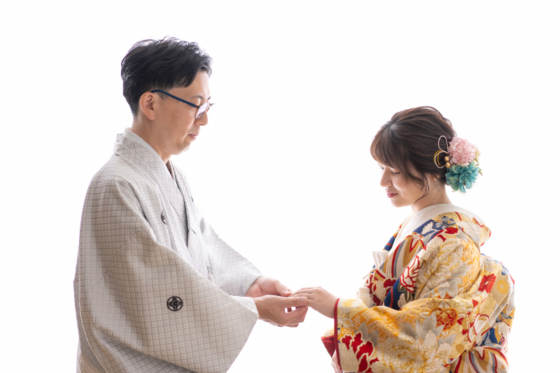 色打掛×紋付袴