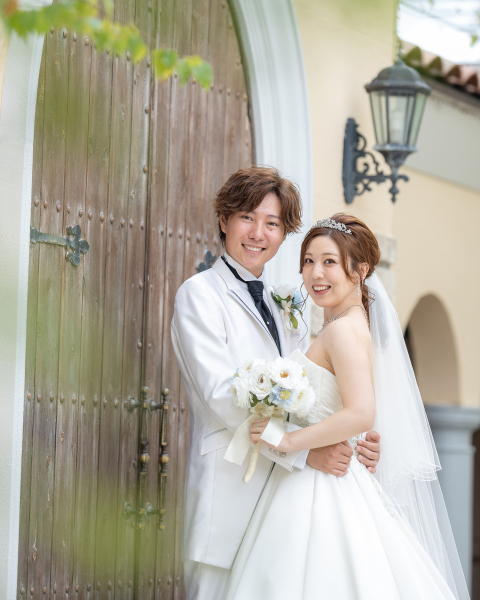 ウエディングドレス+ガーデン撮影