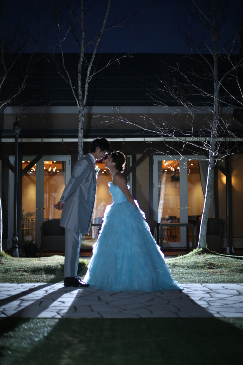 カラードレス×ナイトフォト