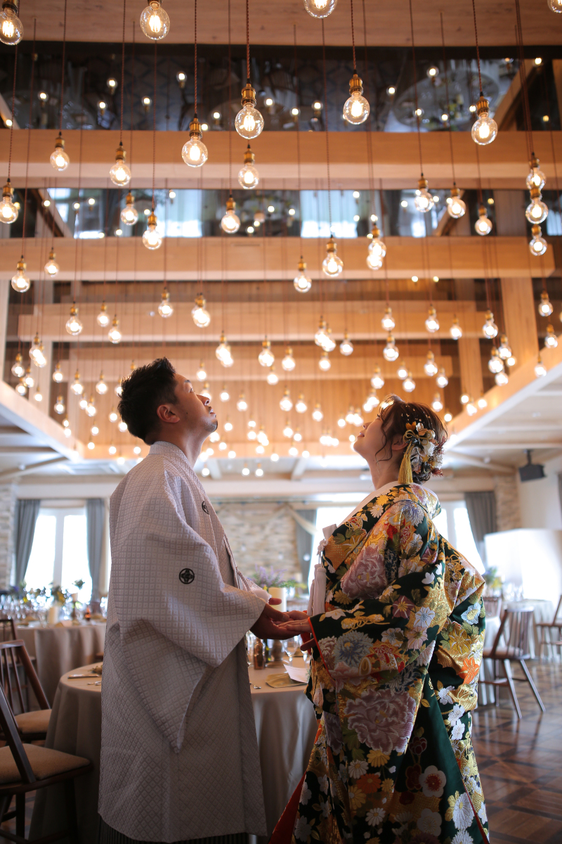 色打掛×紋付袴