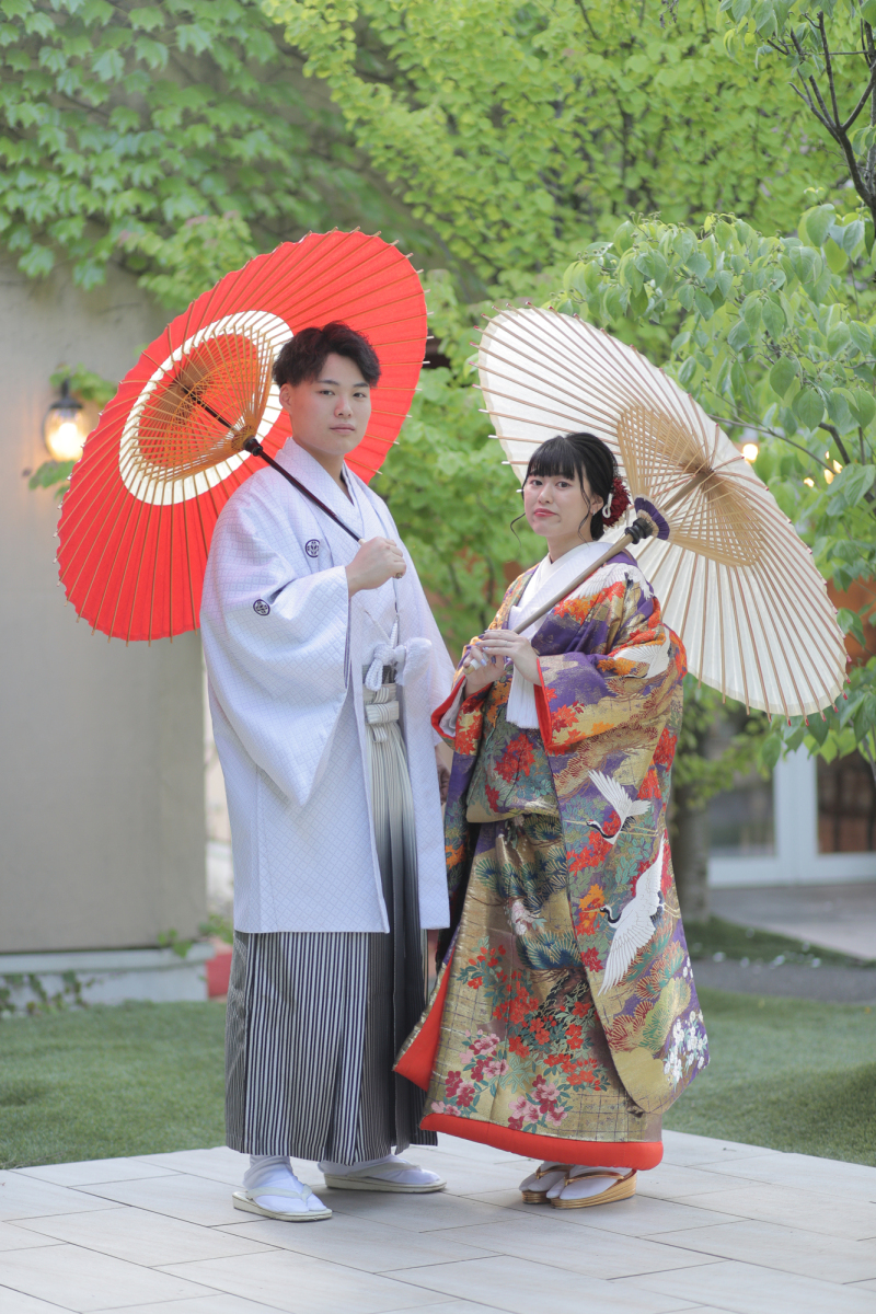 色打掛×紋付袴