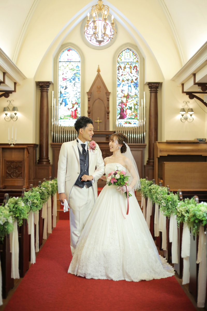 ウエディングドレス×タキシード