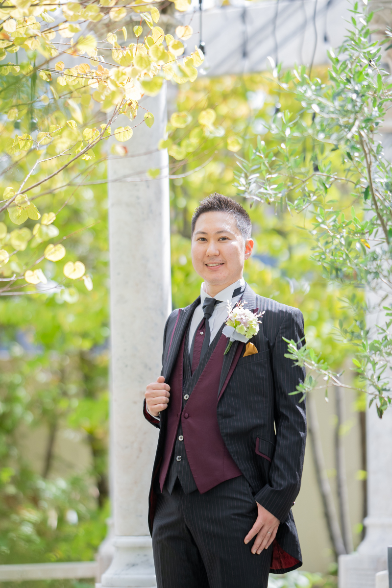 花婿さまのソロショットも