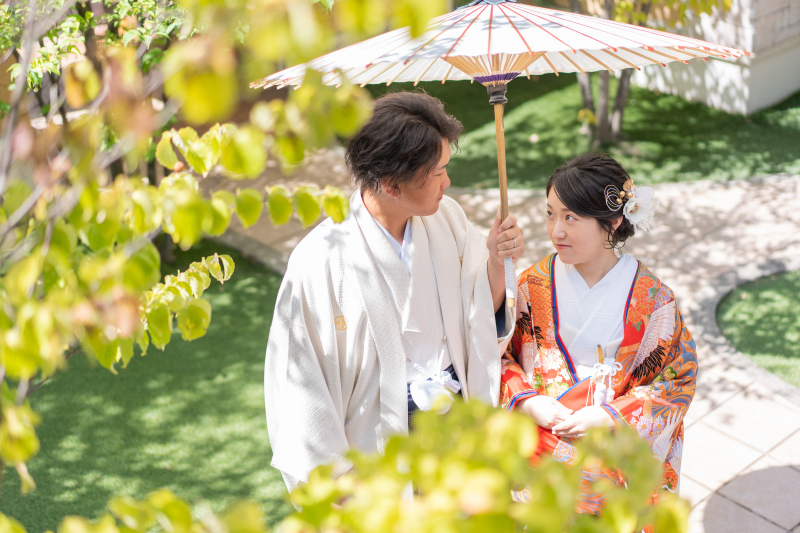 色打掛×紋付袴