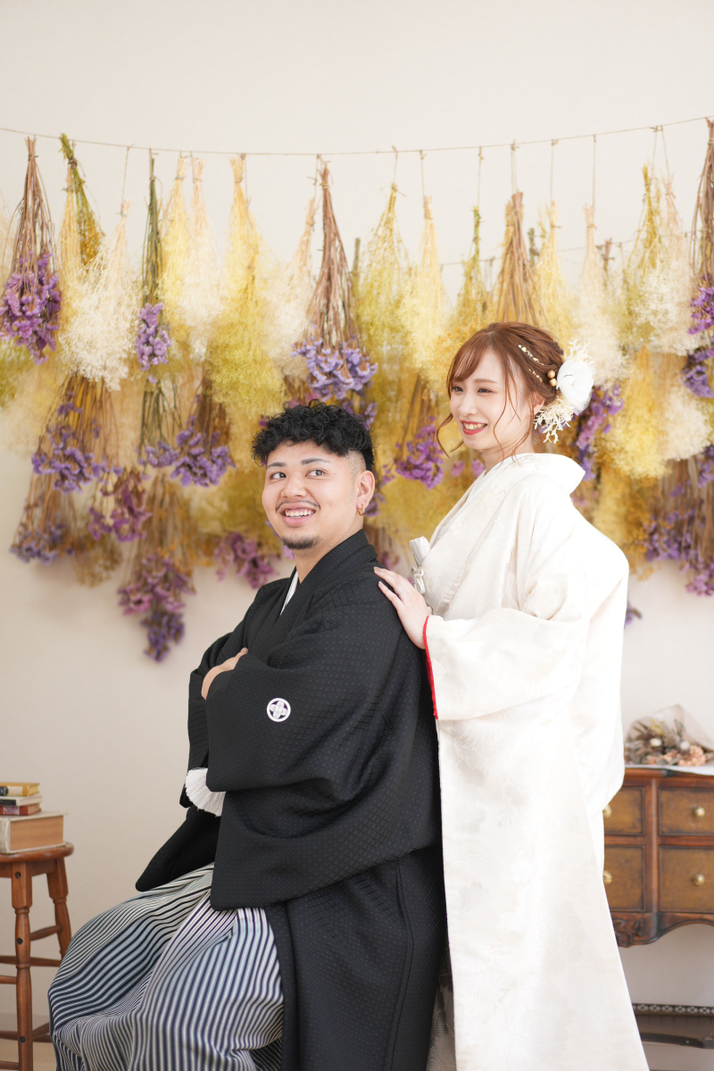 白無垢×スタジオ撮影