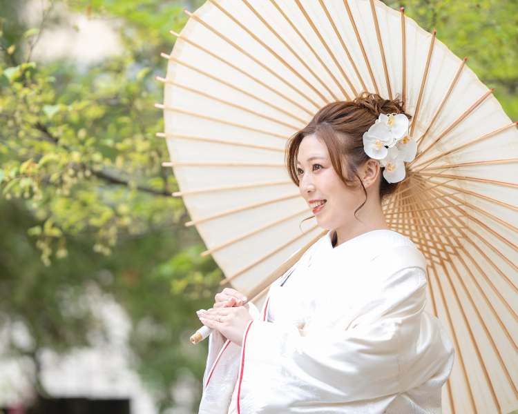 白無垢+ガーデン撮影