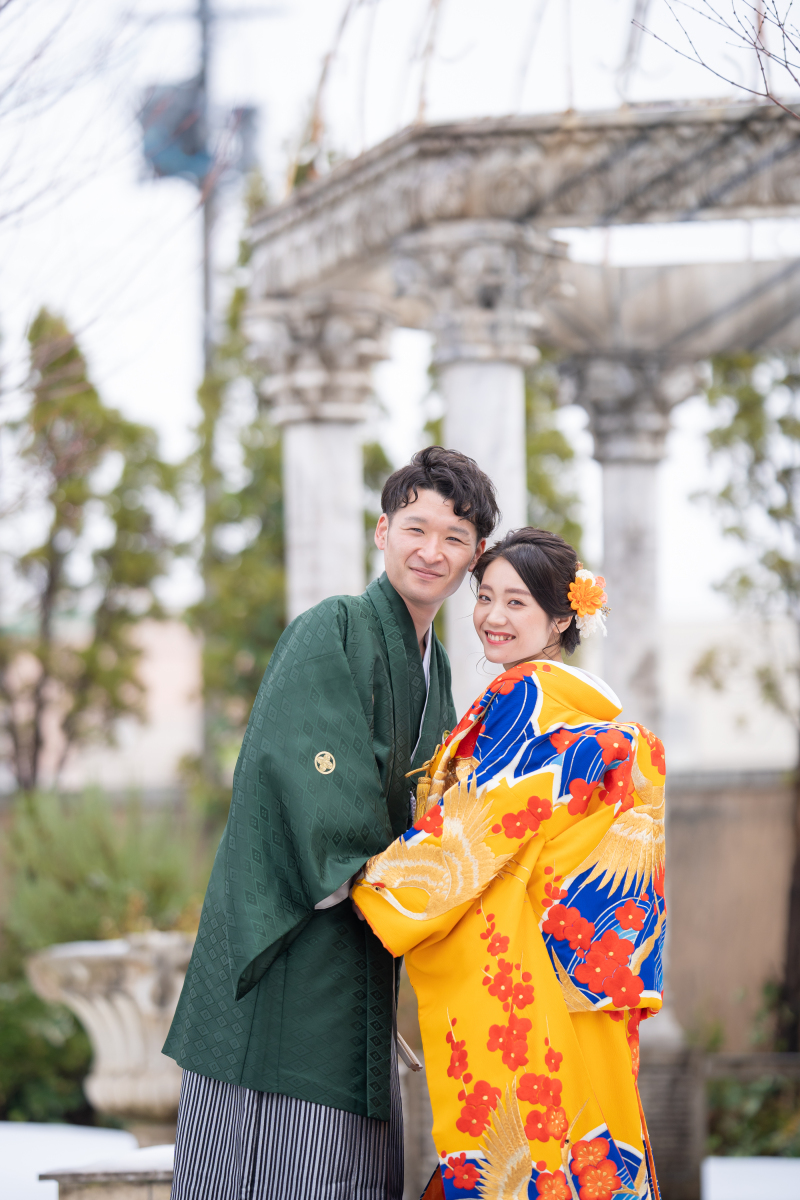 1着目|橙の色打掛