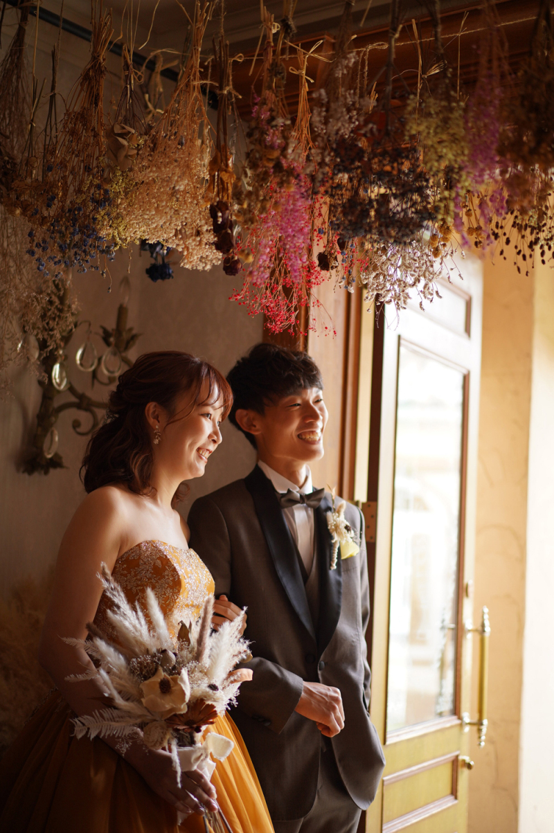 カラードレス×タキシード