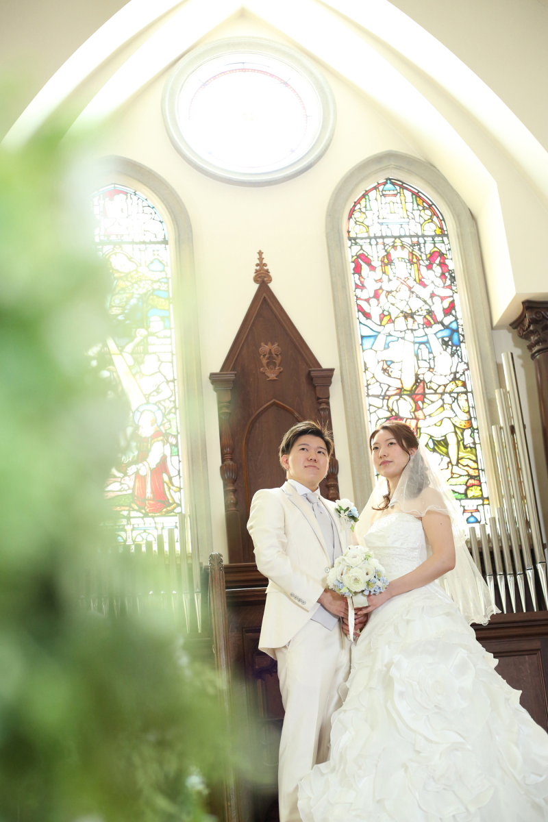 歴史あるステンドグラス