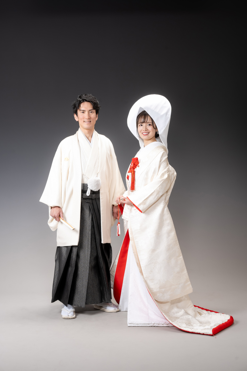 白無垢の型物はスタジオで