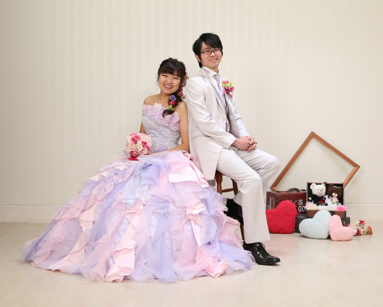 背中合わせで♪