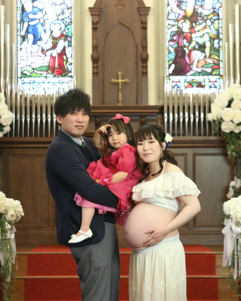 クラシカルなチャペルにて