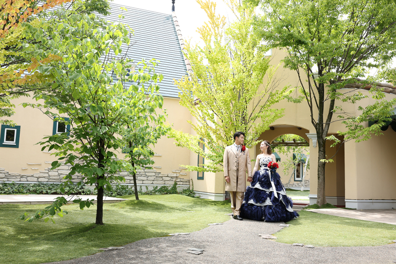 カラードレス撮影／ガーデン