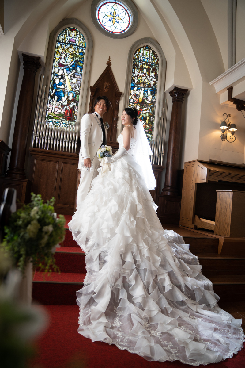 ウエディングドレス×タキシード