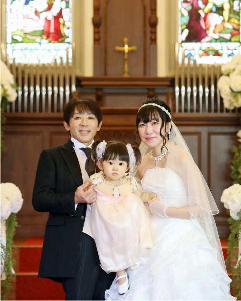 【洋装コース+チャペルオプション+家族撮影】お子様もドレスチェンジ♪