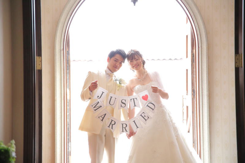 ウエディングドレス×タキシード