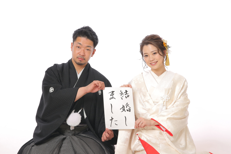 白無垢×紋付袴