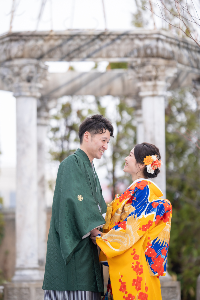 お互い見つめあって撮影です