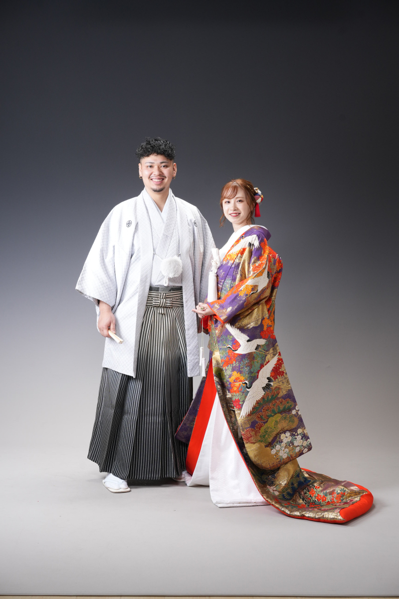 色打掛×紋付袴