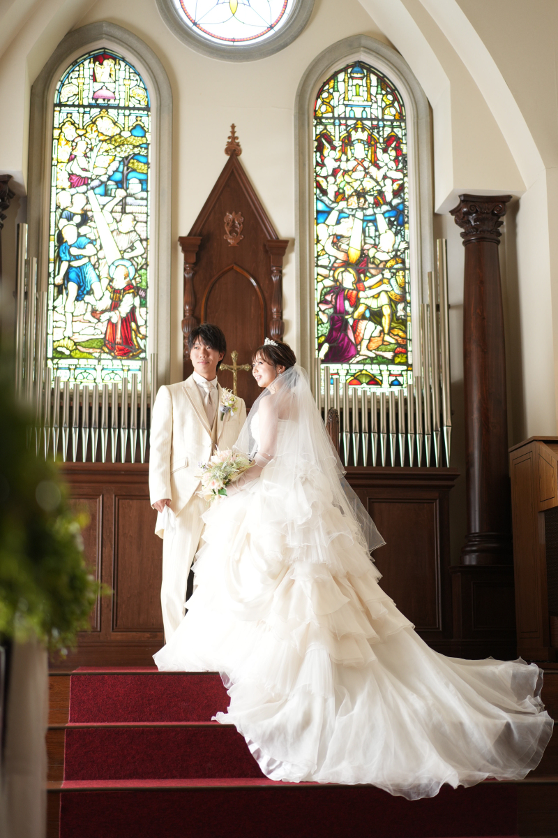 ウエディングドレス×タキシード