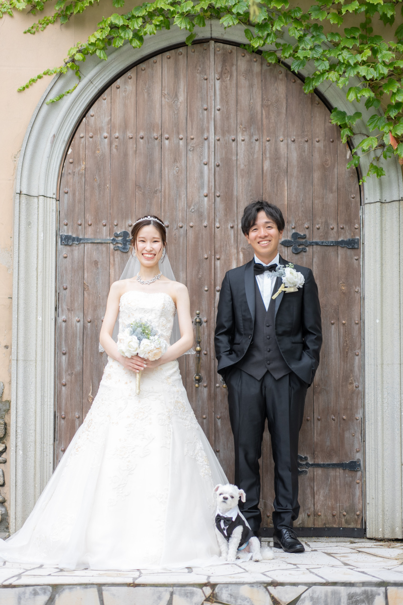 ウエディングドレス×タキシード