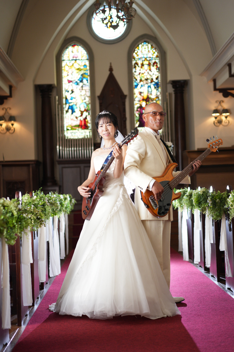 ウエディングドレス×タキシード