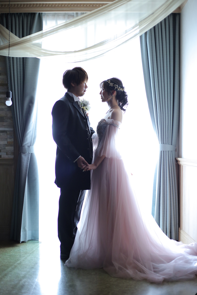 カラードレス×タキシード