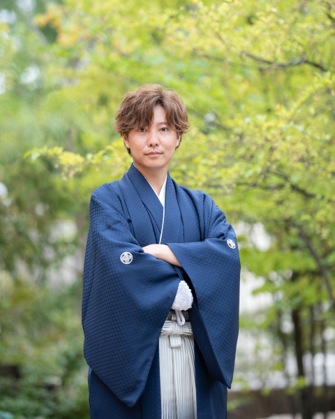 紋付袴+ガーデン撮影