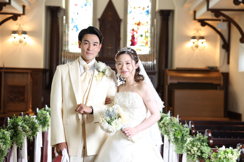 ウエディングドレス撮影／チャペル