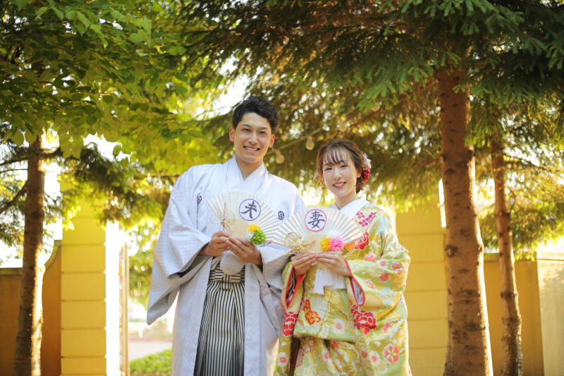 色打掛×紋付袴