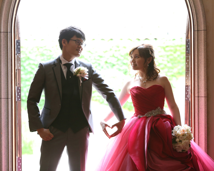 カラードレス×チャペル