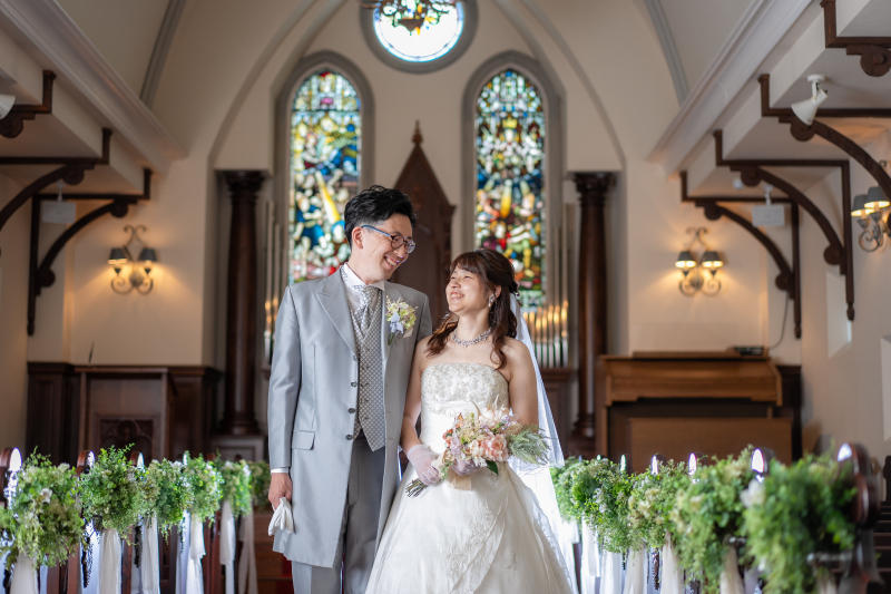 ウエディングドレス×タキシード