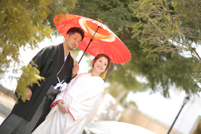 白無垢×紋付袴