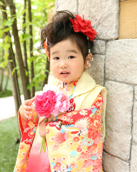 お子さんもヘアチェンジで和装撮影♪