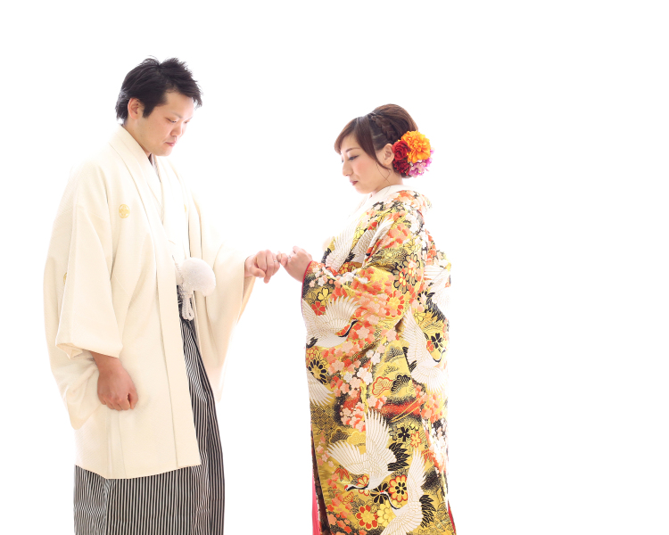 和装はスタジオで
