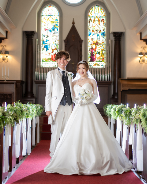 ウエディングドレス×タキシード