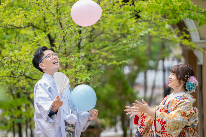 色打掛×紋付袴